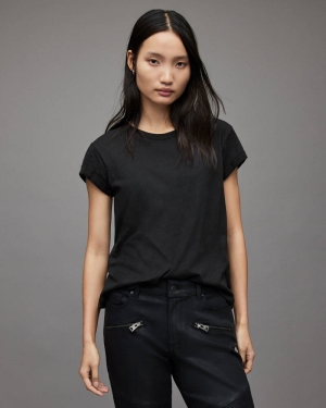 Black Allsaints Anna T Shirt | WM111S-5