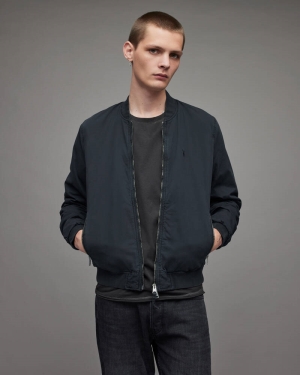 Dark Ink Allsaints Lows Bomber Jacket | MJ053W-2310