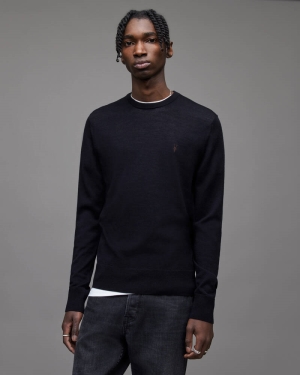 Ink Navy Allsaints Mode Merino Crew Jumper | MK129D-3968