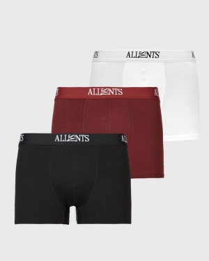 Jt Blk/Red/Opt Wht Allsaints Wren Boxers 3 Pack | MD083X-7844