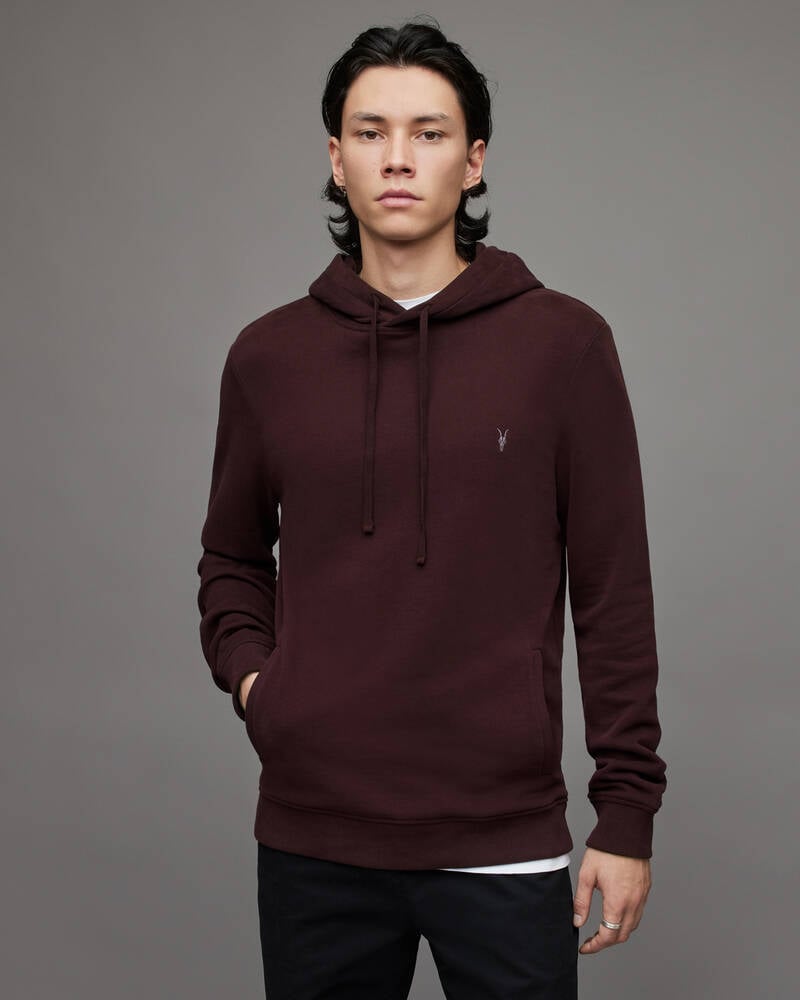 Beaujloais Red Allsaints Raven Pullover Hoodie | MF080X-8013