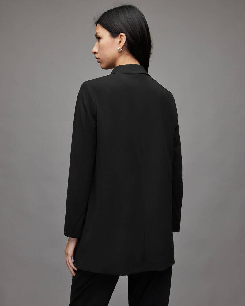 Black Allsaints Aleida Jersey Blazer | WT109V-5