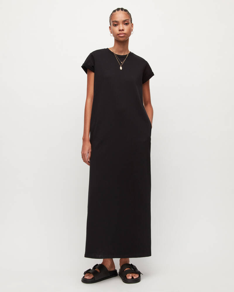 Black Allsaints Anna Maxi Dress | WD311W-5