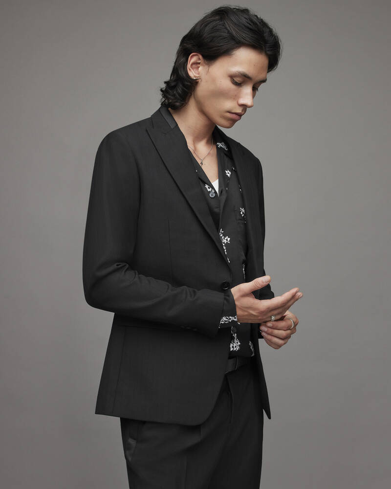 Black Allsaints Bane Blazer | MJ035X-5