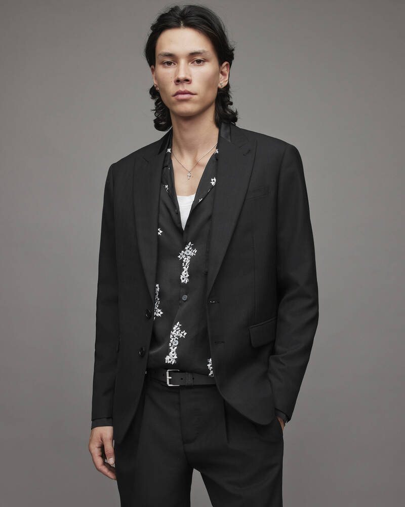 Black Allsaints Bane Blazer | MJ035X-5