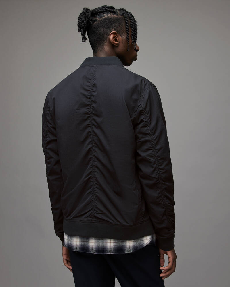 Black Allsaints Bassett Bomber Jacket | MJ006R-5