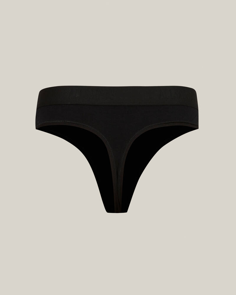 Black Allsaints Betha Thong 3 Pack | WW003V-5