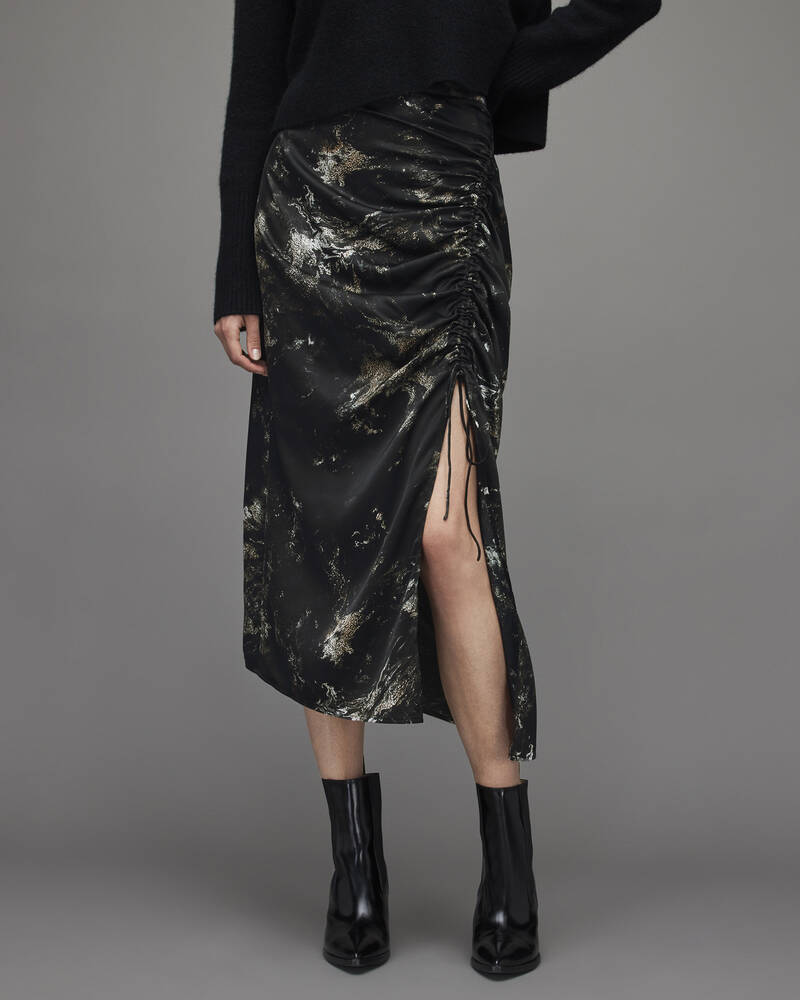 Black Allsaints Carla Titania Skirt | WS005X-5