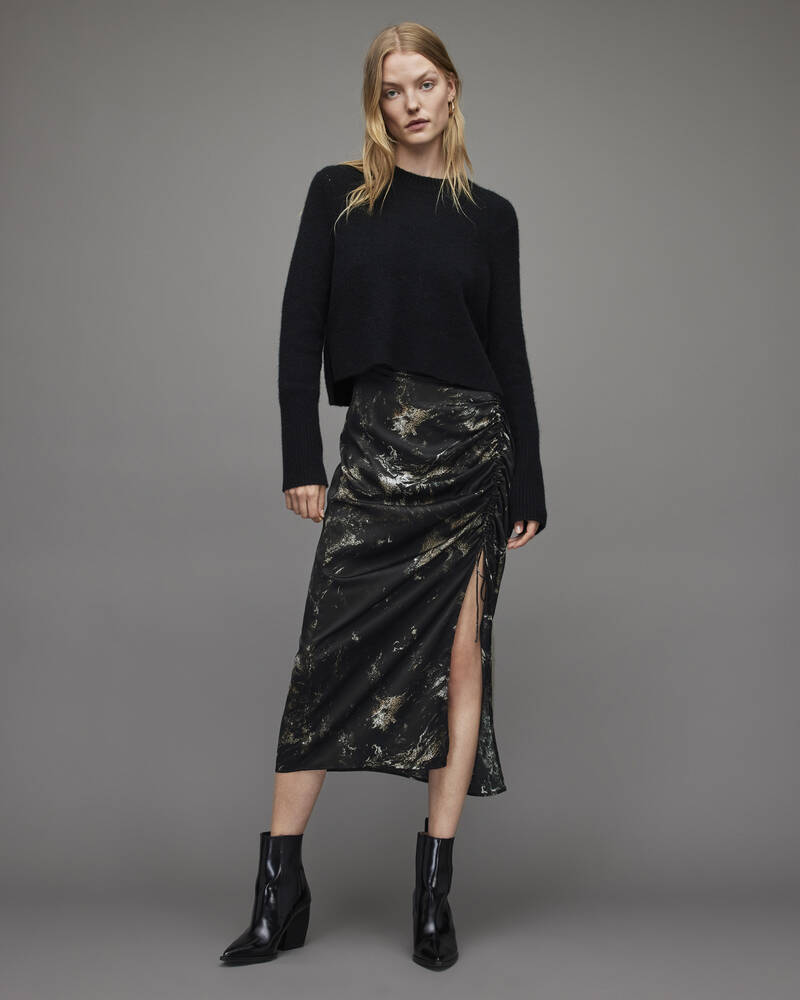 Black Allsaints Carla Titania Skirt | WS005X-5