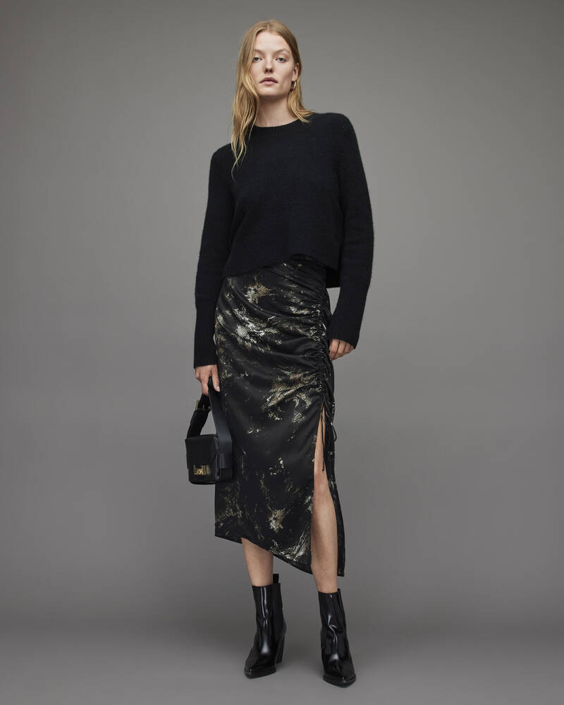 Black Allsaints Carla Titania Skirt | WS005X-5