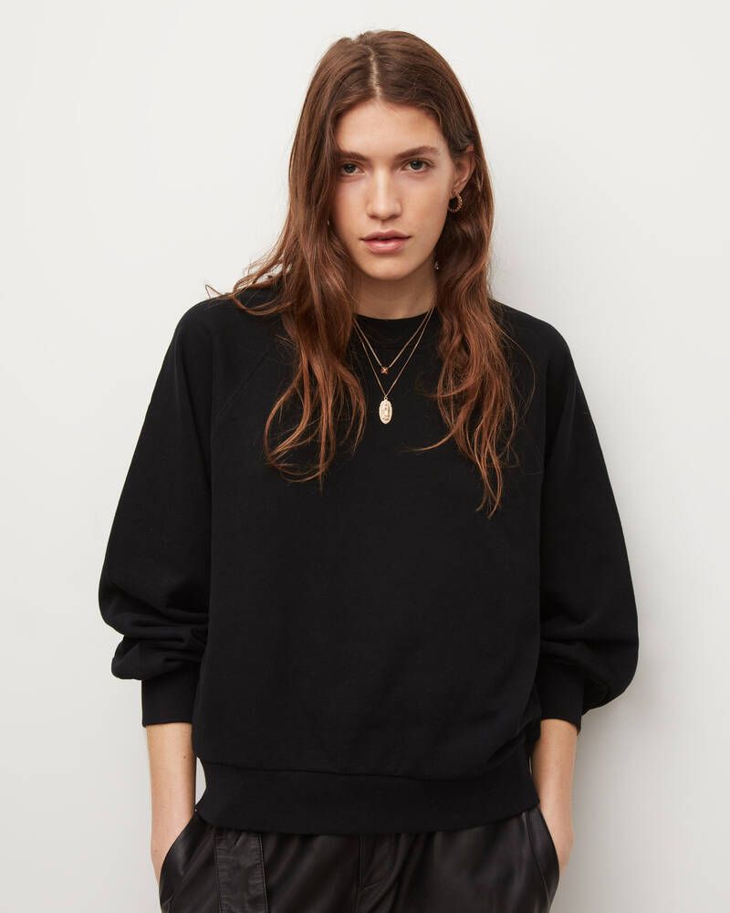 Black Allsaints Cygni Sweatshirt | WM212V-5