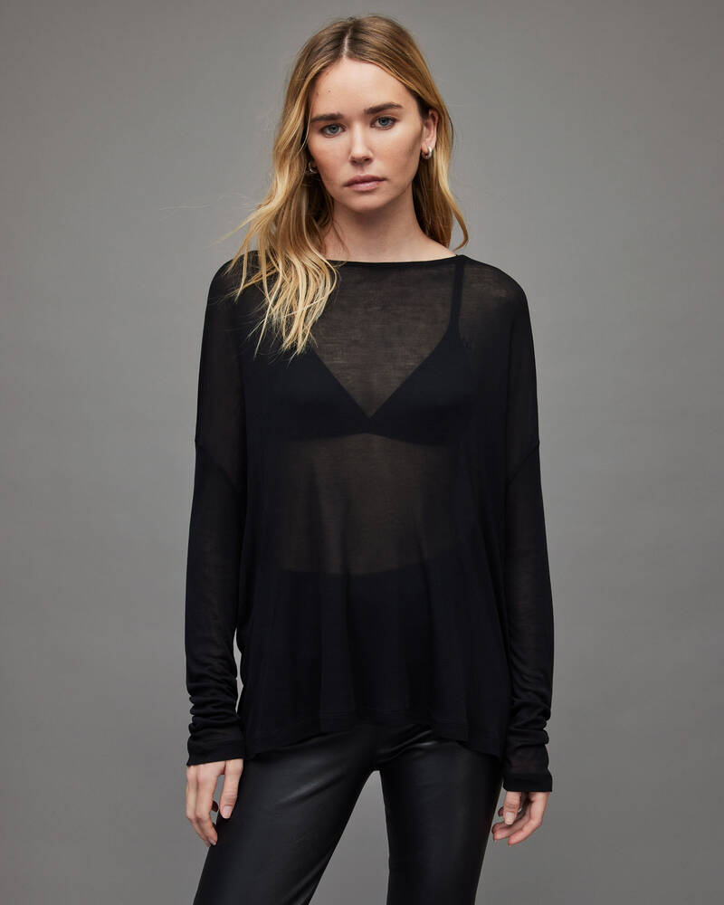 Black Allsaints Francesco Rita T Shirt | WM261W-5