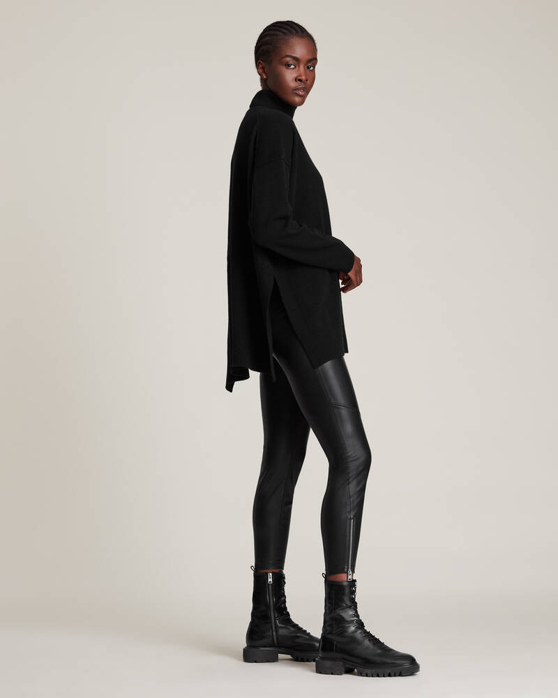 Black Allsaints Gala Cashmere Jumper | WK138V-5