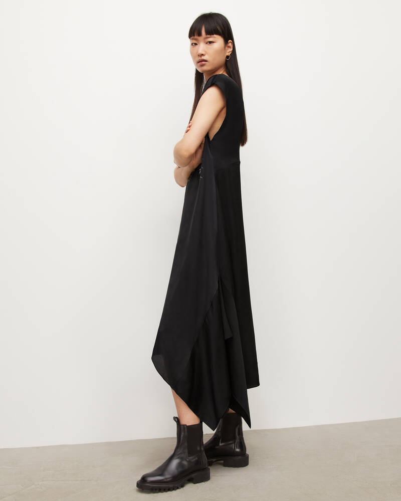 Black Allsaints Gian Kosumoso Dress | WD061W-5