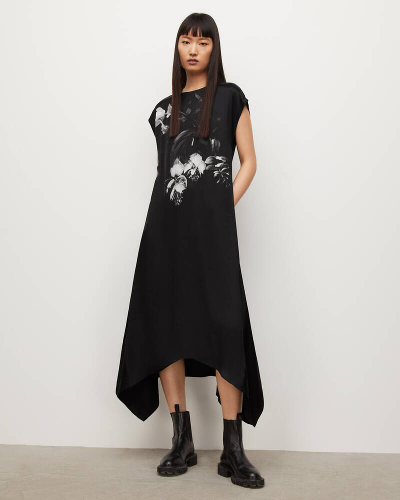 Black Allsaints Gian Kosumoso Dress | WD061W-5