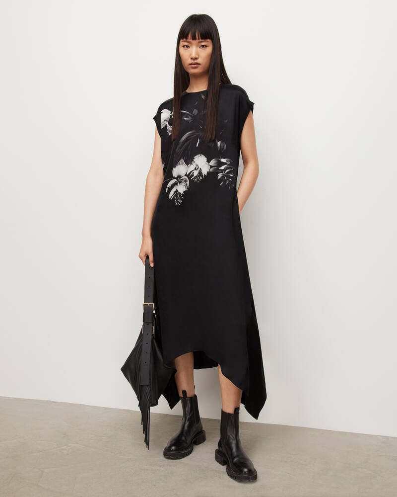 Black Allsaints Gian Kosumoso Dress | WD061W-5