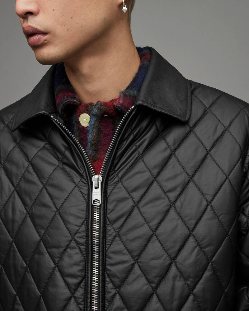 Black Allsaints Gore Quilted Jacket | MJ062X-5