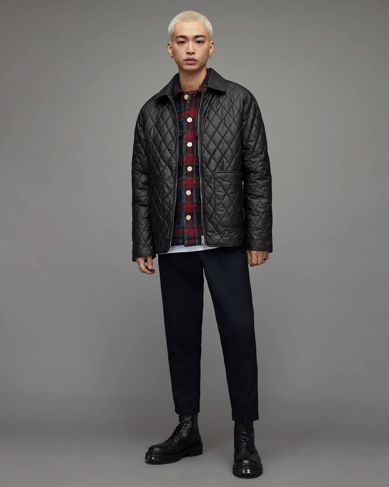 Black Allsaints Gore Quilted Jacket | MJ062X-5