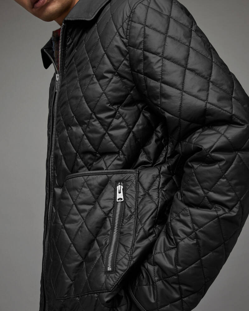 Black Allsaints Gore Quilted Jacket | MJ062X-5