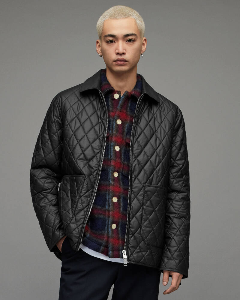 Black Allsaints Gore Quilted Jacket | MJ062X-5