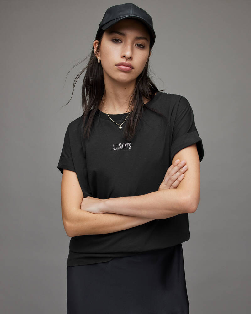 Black Allsaints Hedda Imogen Boy T Shirt | WG050X-5