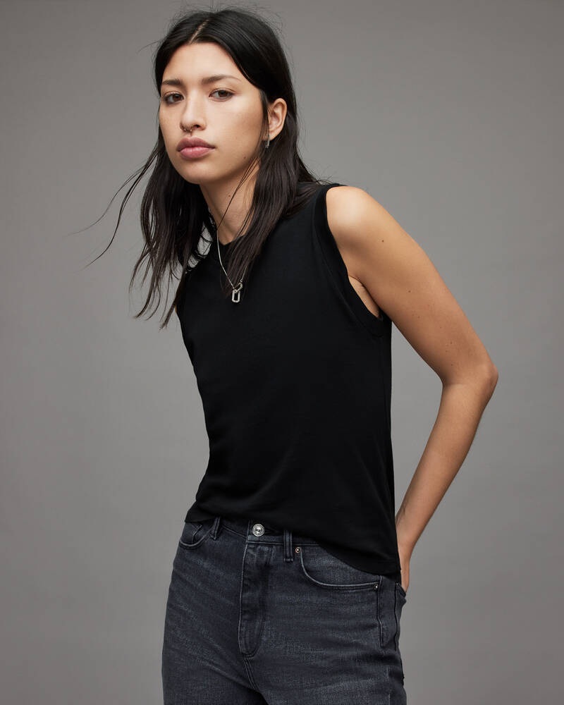 Black Allsaints Imogen Tank | WM221M-5