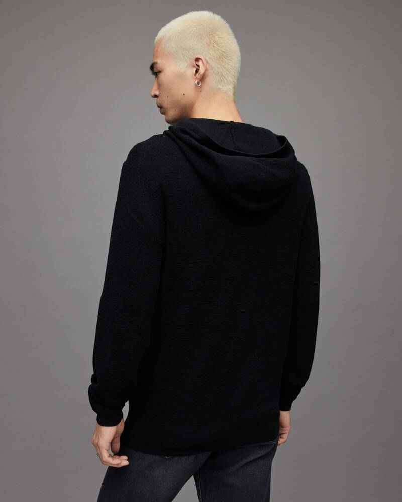 Black Allsaints Ivar Merino Hoodie | MK055P-5