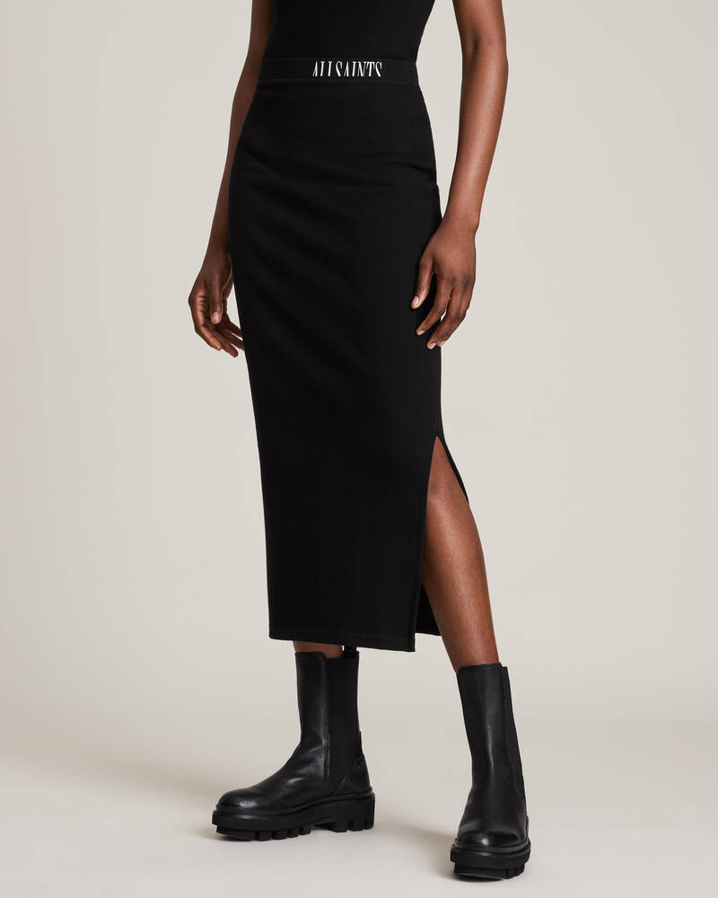 Black Allsaints Jamie Skirt | WS008U-5