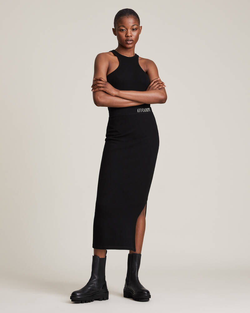 Black Allsaints Jamie Skirt | WS008U-5