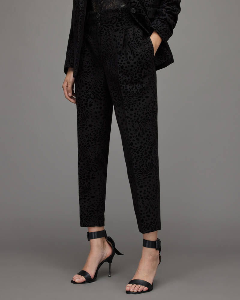 Black Allsaints Laila Leo Trousers | WT052X-5