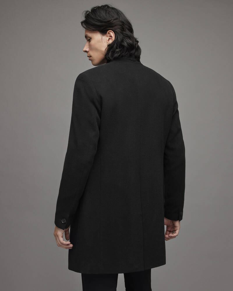 Black Allsaints Manor Wool Coat | MC048T-5