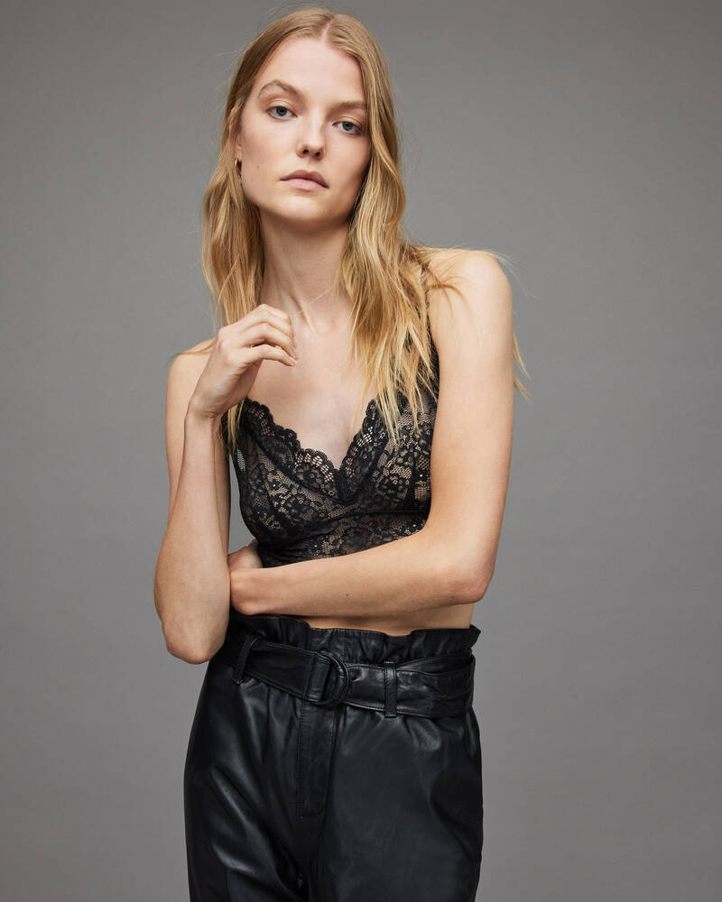 Black Allsaints Maren Bra Top | WM058X-5