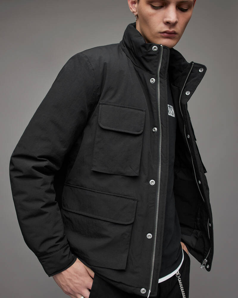 Black Allsaints Maso Padded Jacket | MJ158Y-5