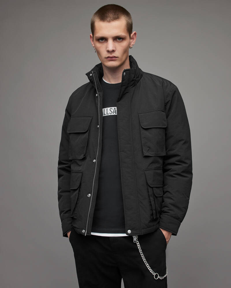 Black Allsaints Maso Padded Jacket | MJ158Y-5