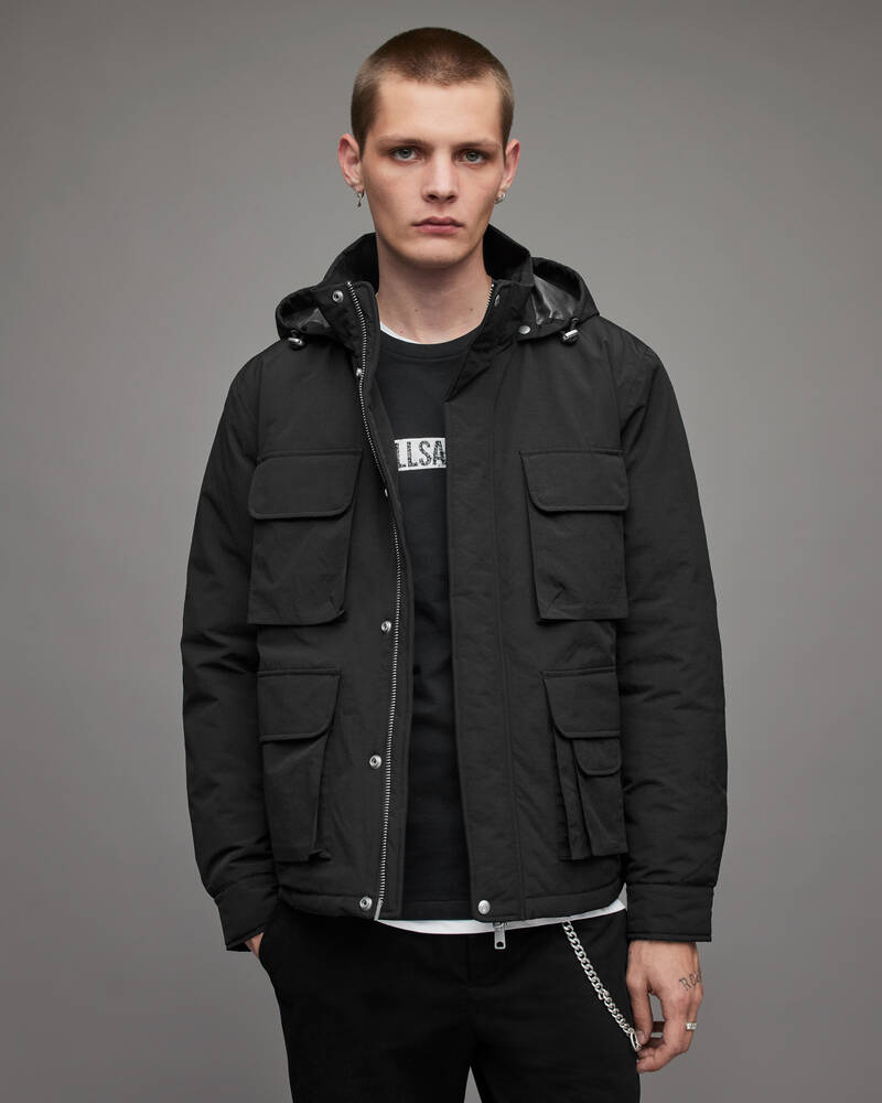 Black Allsaints Maso Padded Jacket | MJ158Y-5