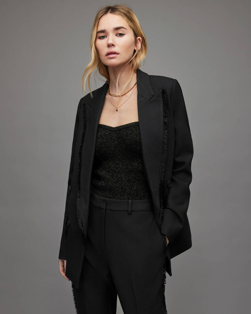 Black Allsaints Maxine Blazer | WT007X-5