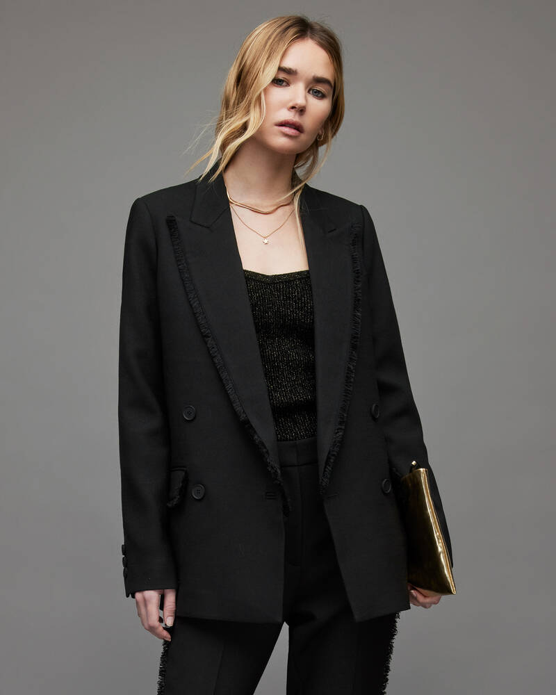 Black Allsaints Maxine Blazer | WT007X-5