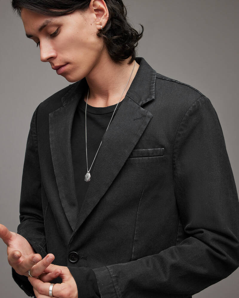 Black Allsaints Mercier Single Breasted Jacket | MJ081W-5