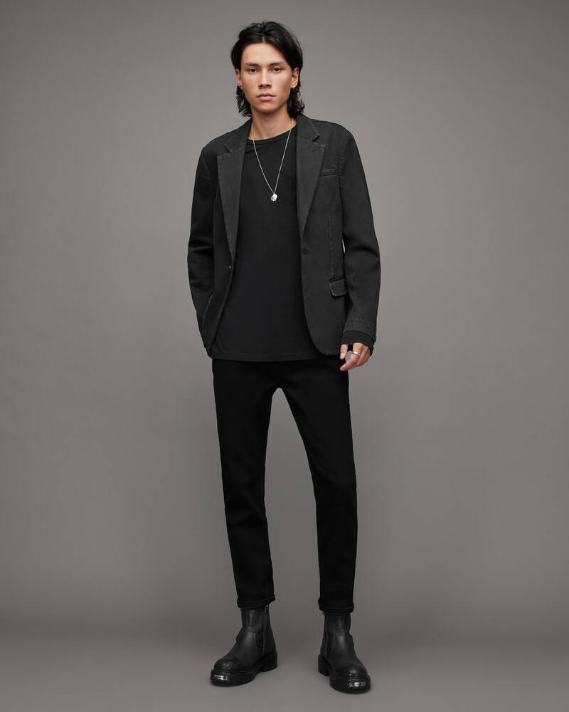 Black Allsaints Mercier Single Breasted Jacket | MJ081W-5