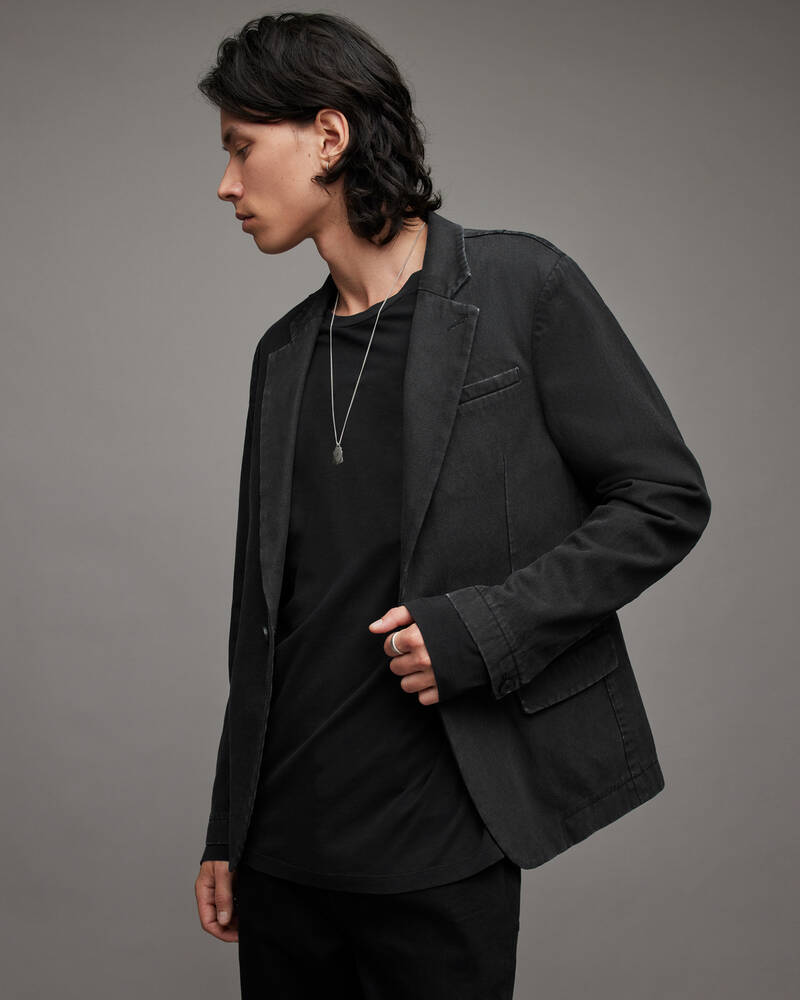 Black Allsaints Mercier Single Breasted Jacket | MJ081W-5