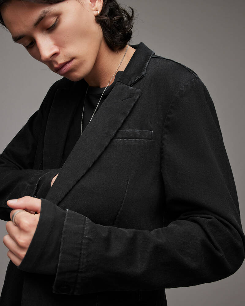 Black Allsaints Mercier Single Breasted Jacket | MJ081W-5