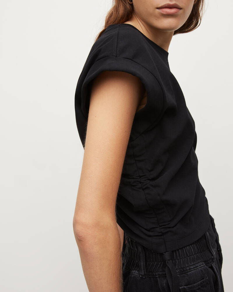 Black Allsaints Mira T Shirt | WM024W-5