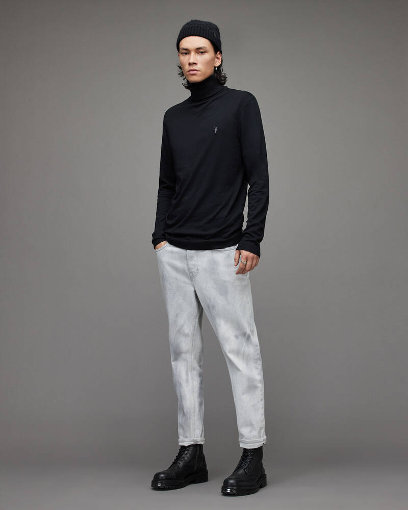 Black Allsaints Parlour Roll Neck Top | MD006S-5