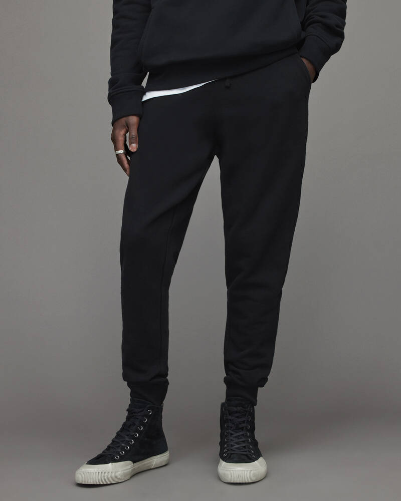 Black Allsaints Raven Cuffed Slim Sweatpants | MF058K-5