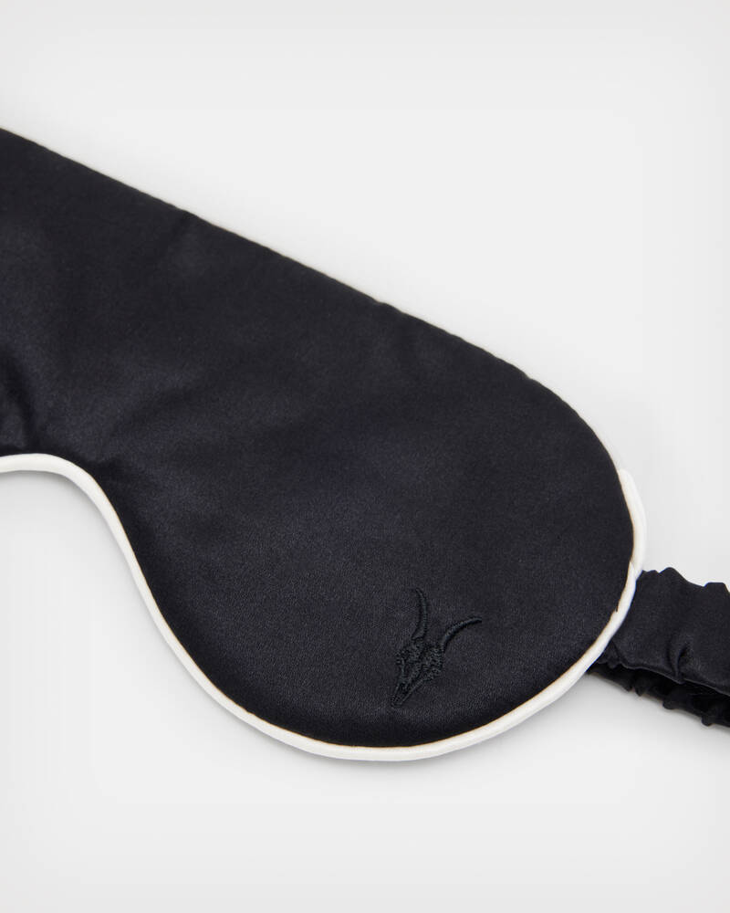 Black Allsaints Silk Blend Eye Mask | WX010V-5