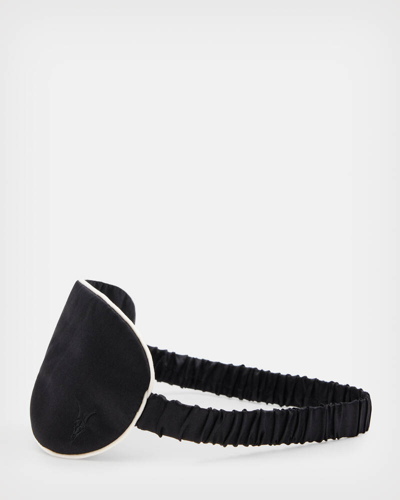 Black Allsaints Silk Blend Eye Mask | WX010V-5