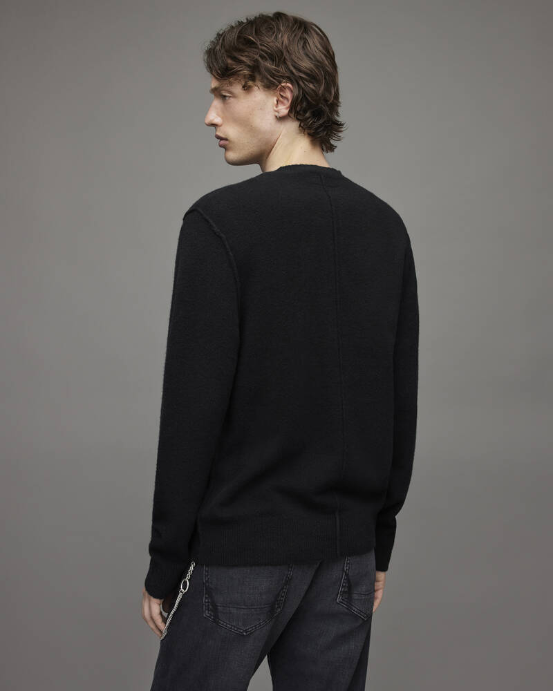 Black Allsaints Statten Crew Jumper | MK082V-5