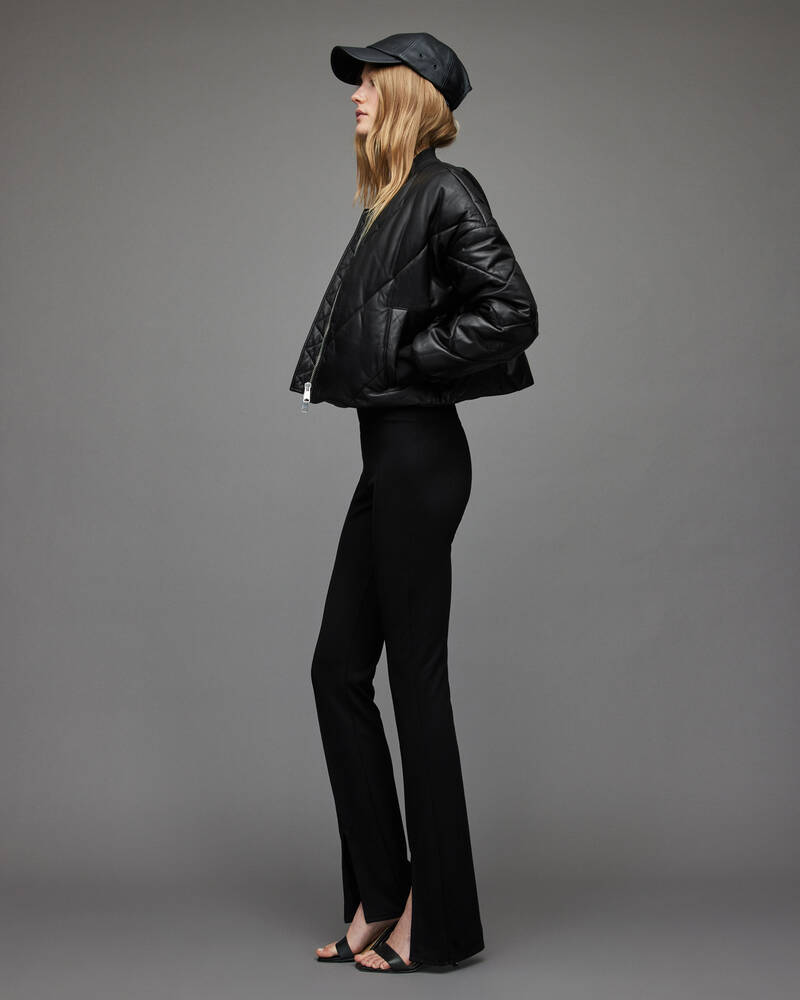 Black Allsaints Tamie Split Ankle Trousers | WP002X-5