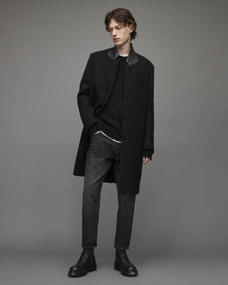 Black Allsaints Truman Coat | MC007X-5