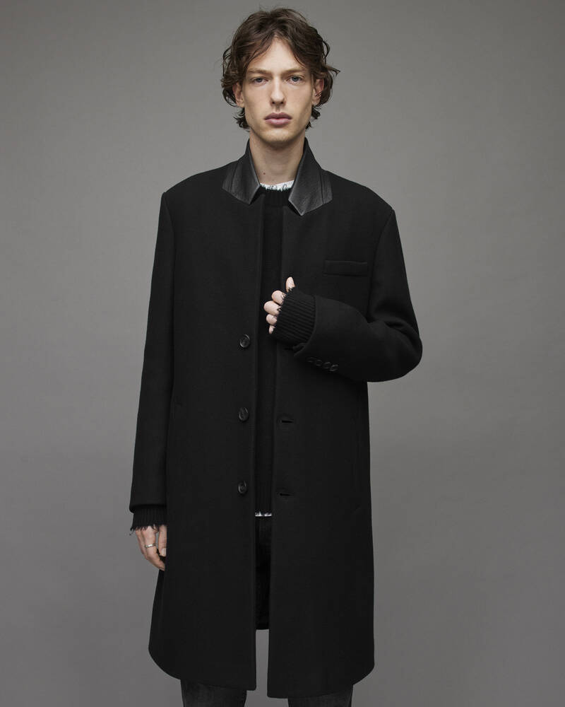 Black Allsaints Truman Coat | MC007X-5